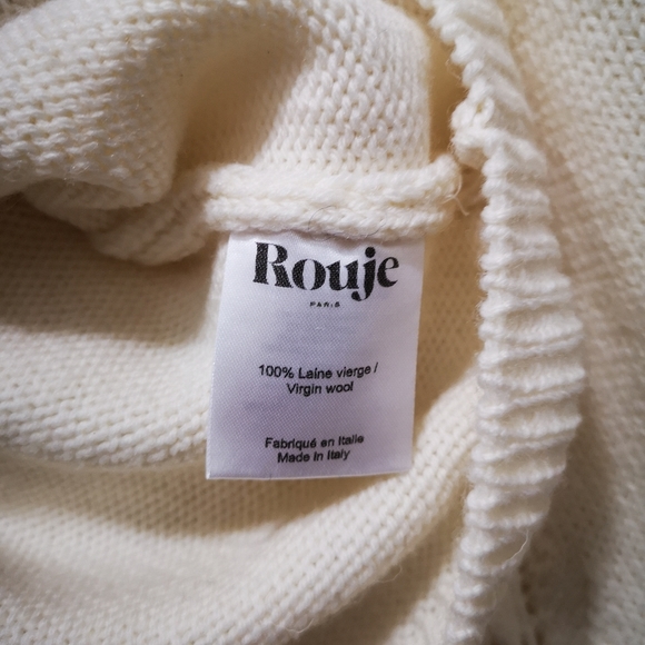 Brand new Square neck sweater, openwork puffy sleeves form Rouje. - Picture 10 of 10